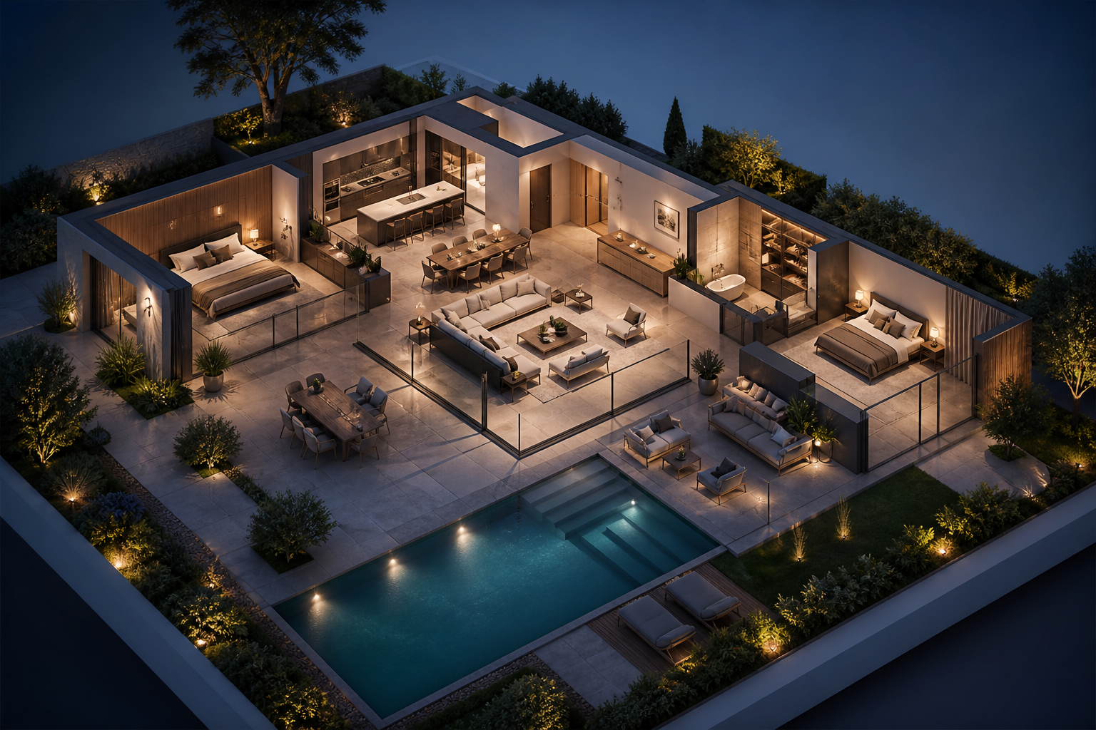 Villa moderne conçue avec Creatis